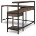 Arlenbry - Gray - L-desk With Storage - Simple Home Plus