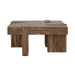 Samira - Wooden Square Coffee Table - Natural Sheesham - Simple Home Plus