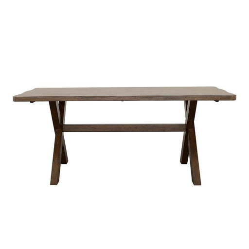 Alston - X-Shaped Dining Table - Knotty Nutmeg - Simple Home Plus