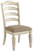 Realyn - Chipped White - Dining Uph Side Chair (Set of 2) - Ladderback - Simple Home Plus