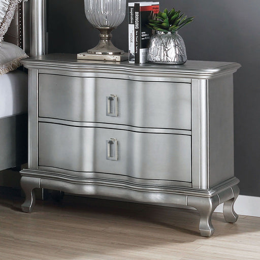 Aalok - Nightstand - Silver - Simple Home Plus