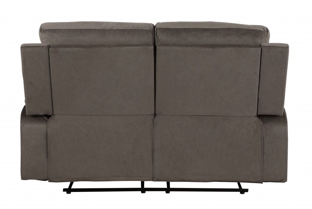 Modern Fabric Loveseat - Brown