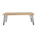 Zander - Coffee Table With Hairpin Leg - Natural And Matte Black - Simple Home Plus