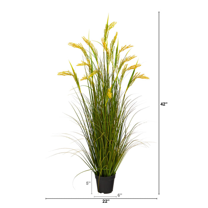 3.5' Wheat Grain Artificial Plant