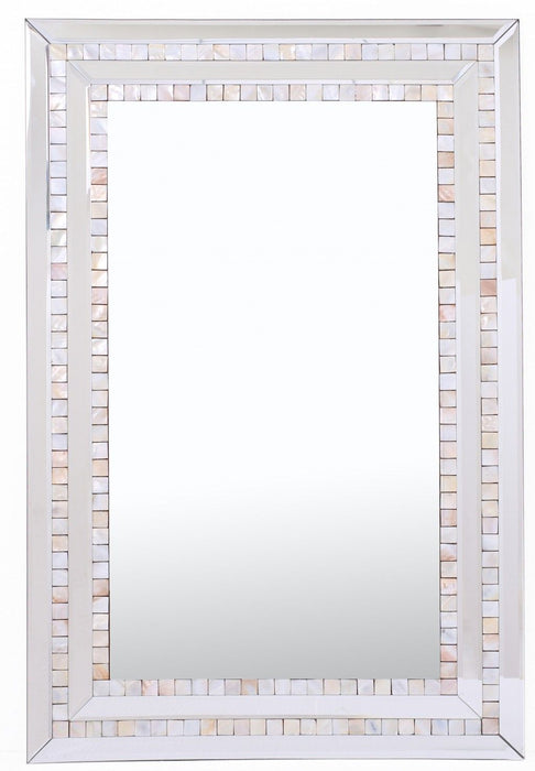 Pastel Mosaic Tiled Mirror - Pink