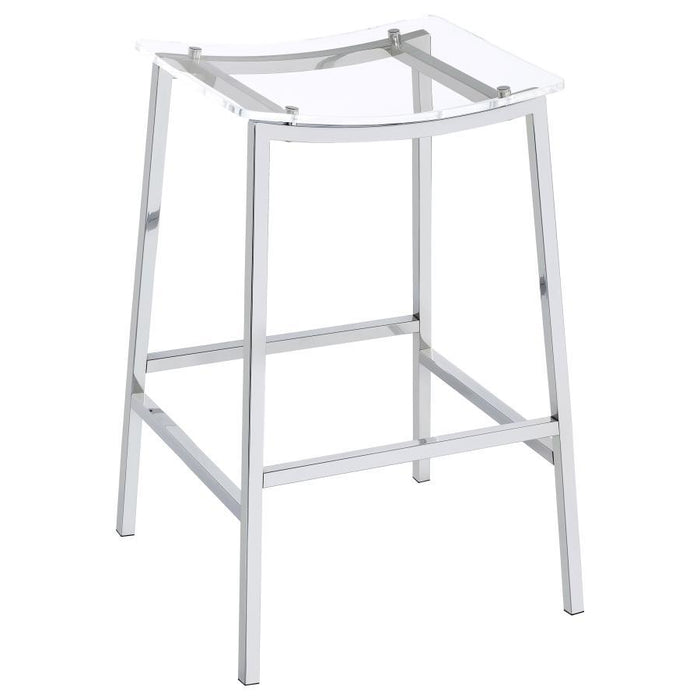 Jovani - Acrylic Backless Bar Stools (Set of 2) - Simple Home Plus