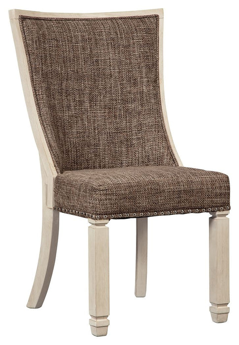 Bolanburg - Brown / Beige - Dining Uph Side Chair (Set of 2) - Lattice Back - Simple Home Plus