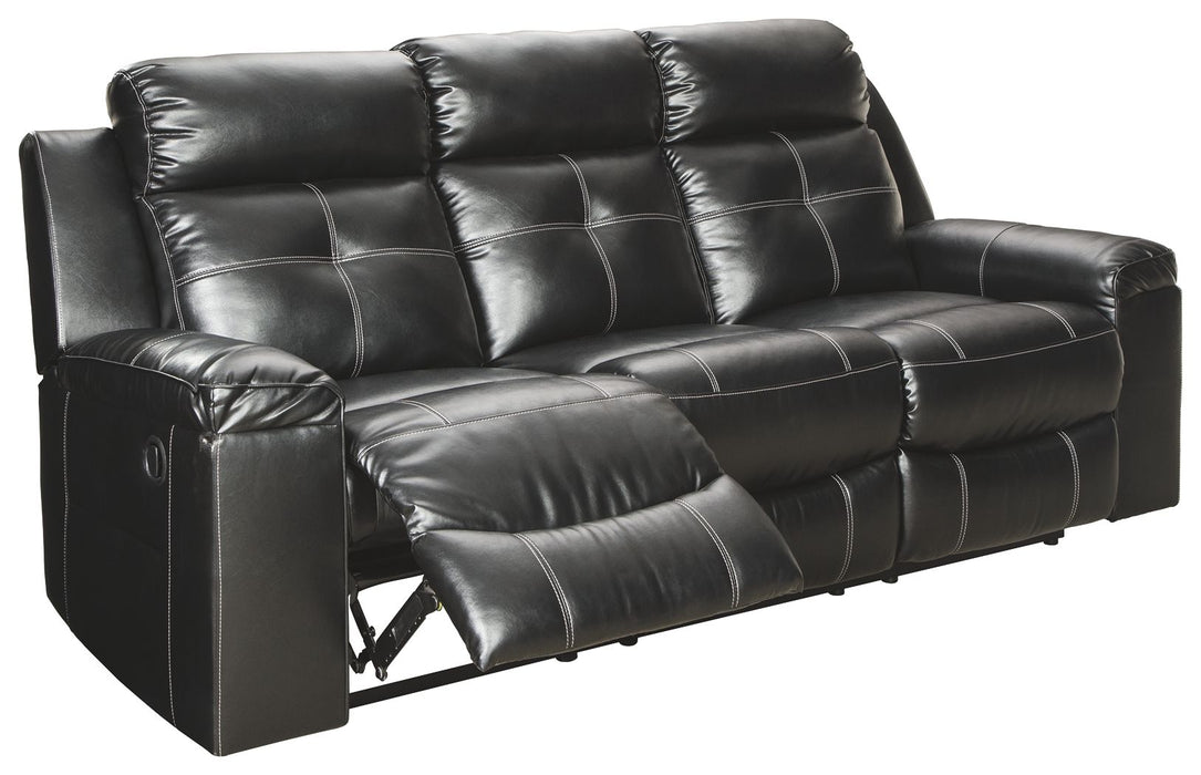 Kempten - Black - Reclining Sofa - Simple Home Plus