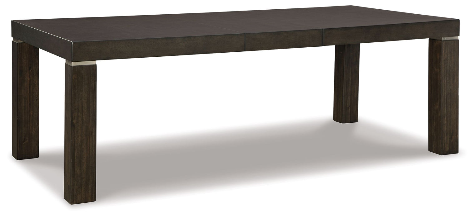 Hyndell - Dark Brown - Rectangular Dining Room Extension Table - Simple Home Plus