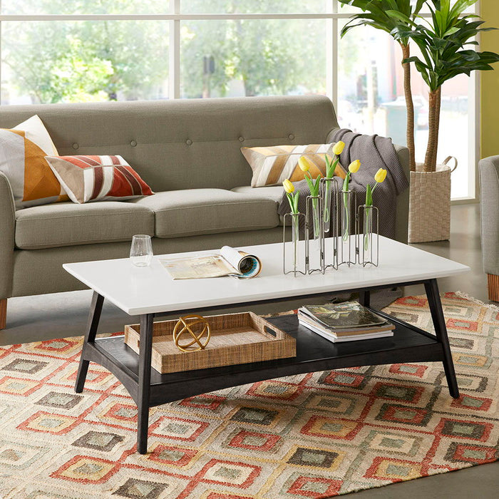 Parker - Coffee Table - Off-White / Black