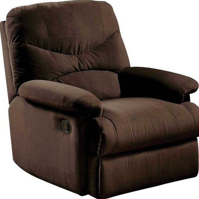 Microfiber Recliner - Chocolate