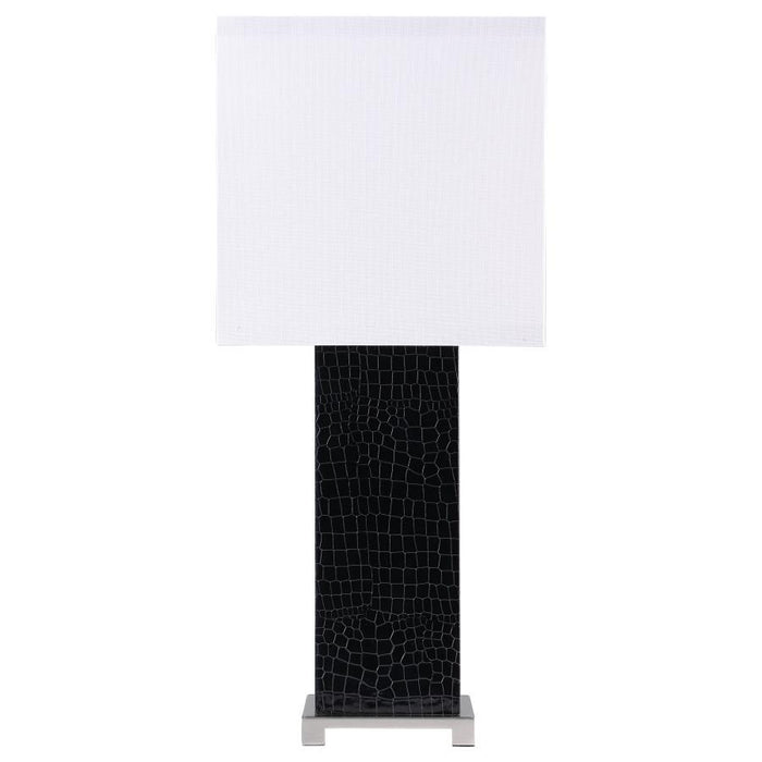 Bridle - Square Shade Bedside Table Lamp - Black - Simple Home Plus