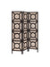 Vulcan - 3-Panel Geometric Folding Screen Tan And - Cappuccino - Simple Home Plus