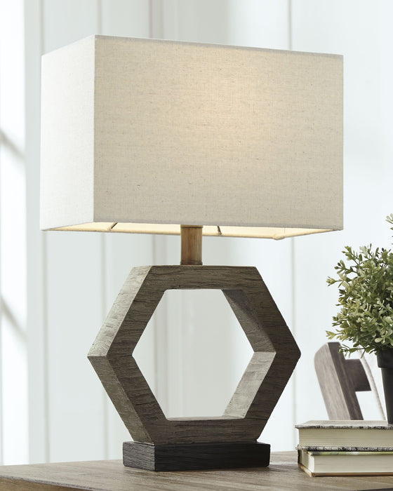 Marilu - Gray Dark - Poly Table Lamp - Simple Home Plus