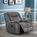 Conrad - Upholstered Motion Glider Recliner - Gray - Simple Home Plus