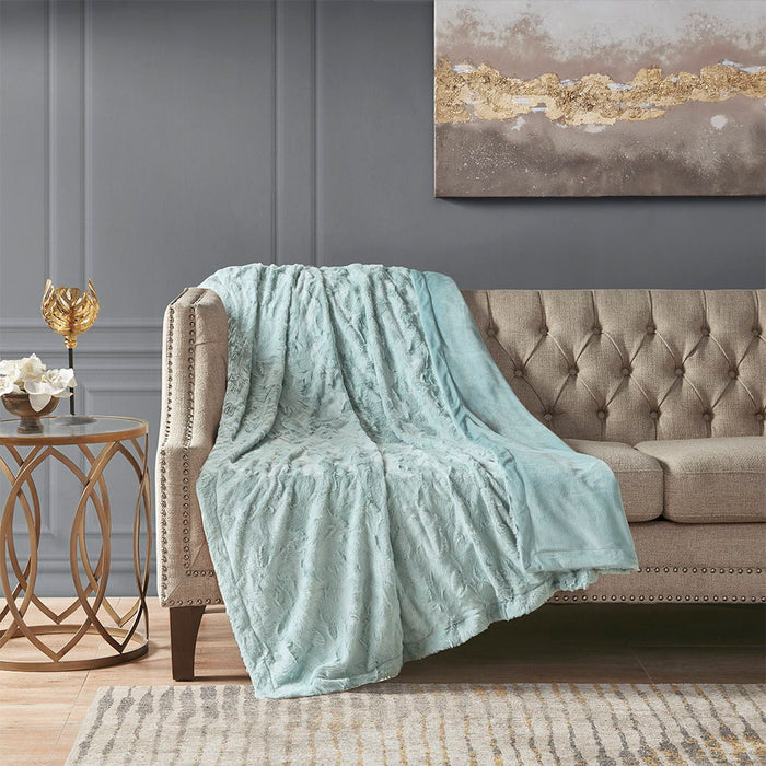 Zuri - Oversized Throw - Aqua