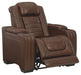 Backtrack - Chocolate - Pwr Recliner/Adj Headrest - Simple Home Plus