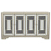 Toula - 4-Door Accent Cabinet - Smoke And Champagne - Simple Home Plus