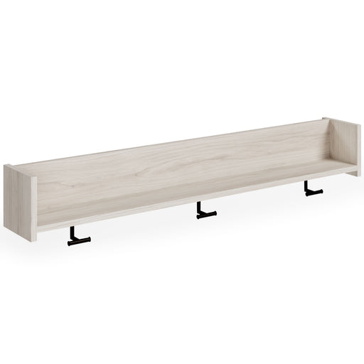 Socalle - Light Natural - Wall Mounted Coat Rack W/shelf - Simple Home Plus