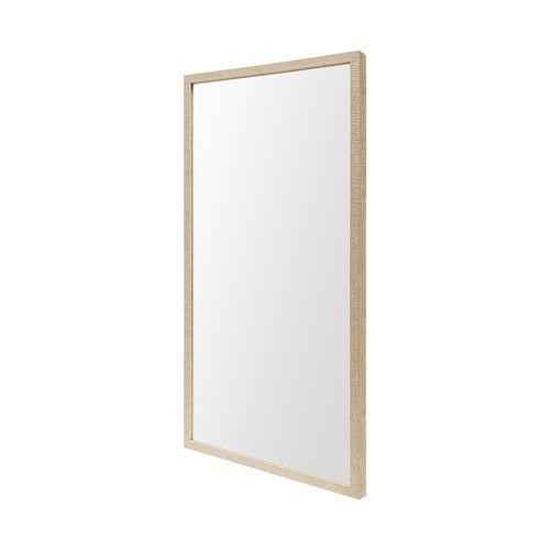 Rectangle Accent Mirror With Matte Frame - Natural