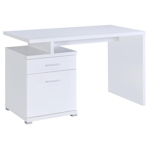 Irving - 2-drawer Office Desk with Cabinet - Simple Home Plus