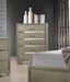 Beaumont - 5-Drawer Rectangular Chest - Champagne - Simple Home Plus