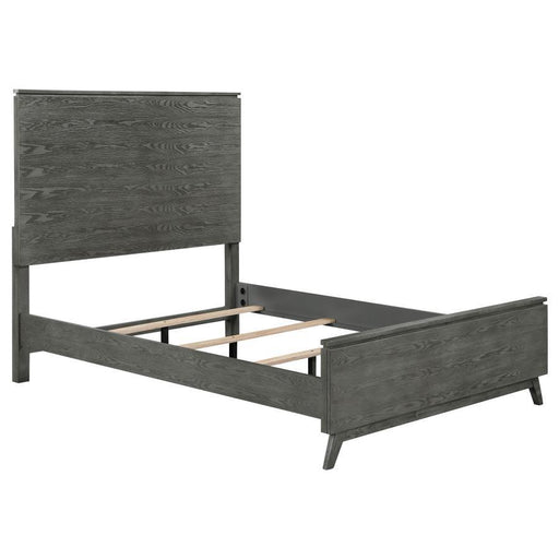 Nathan - High Headboard Panel Bed - Simple Home Plus