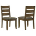 Alston - Ladder Back Dining Side Chairs (Set of 2) - Knotty Nutmeg And Gray - Simple Home Plus