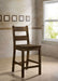 Kristen - Counter Height Side Chair (Set of 2) - Rustic Oak - Simple Home Plus