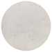 Aldis - Round Marble Top End Table - White And Natural - Simple Home Plus