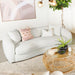 Isabella - Upholstered Tight Back Sofa - White - Simple Home Plus