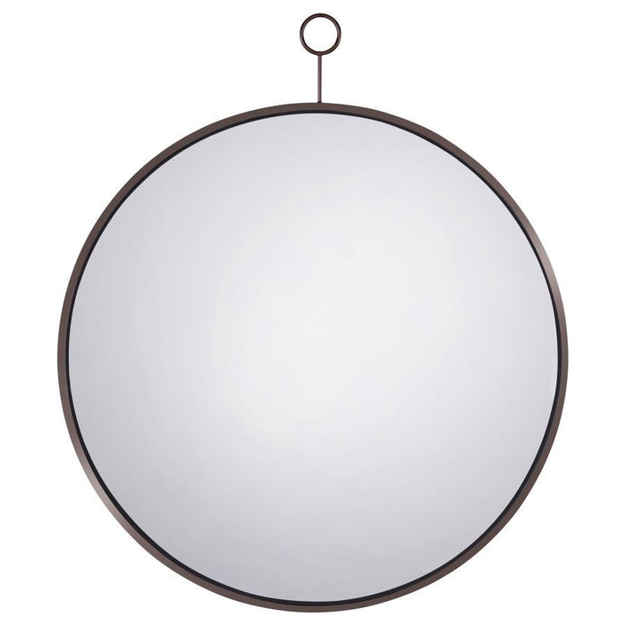 Gwyneth - Round Wall Mirror - Black Nickel - Simple Home Plus