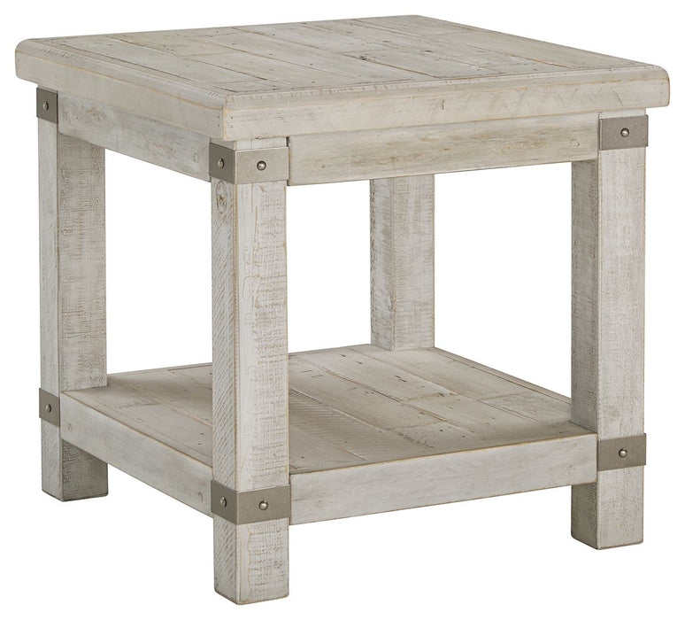 Carynhurst - White Wash Gray - Rectangular End Table - Simple Home Plus