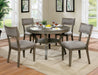 Leeds - Round Dining Table - Gray - Simple Home Plus