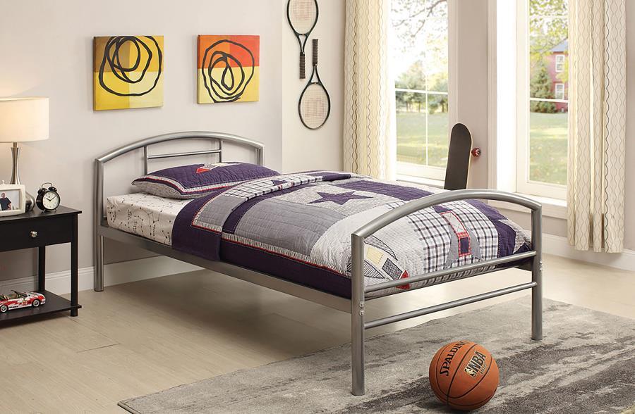 Baines - Metal Bed with Arched Headboard - Simple Home Plus