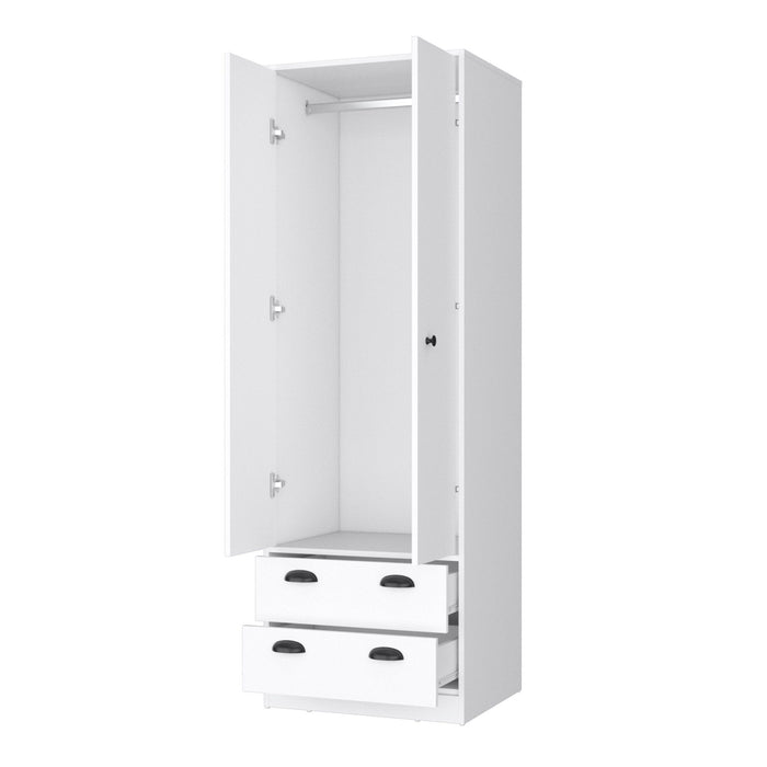 2 Drawer Combo Dresser - White