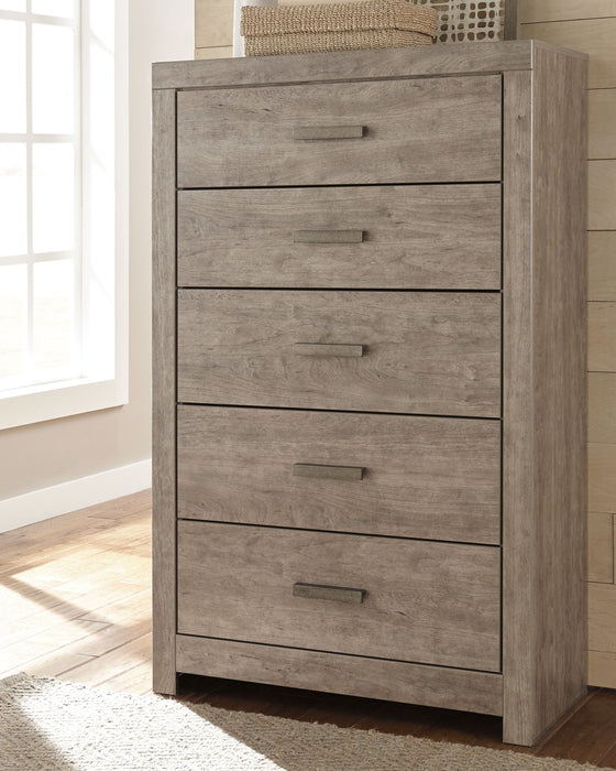 Culverbach - Gray - Five Drawer Chest - Simple Home Plus