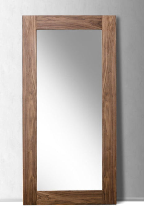 79" Veneer And Glass Mirror - Walnut