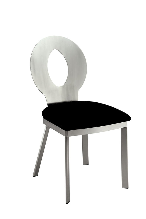 Valo - Side Chair (Set of 2) - Silver / Black - Simple Home Plus