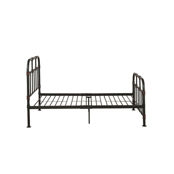 Industrial Pipe Design Full Bed Frame - Gray