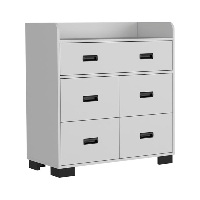 5 Drawer Dresser - White