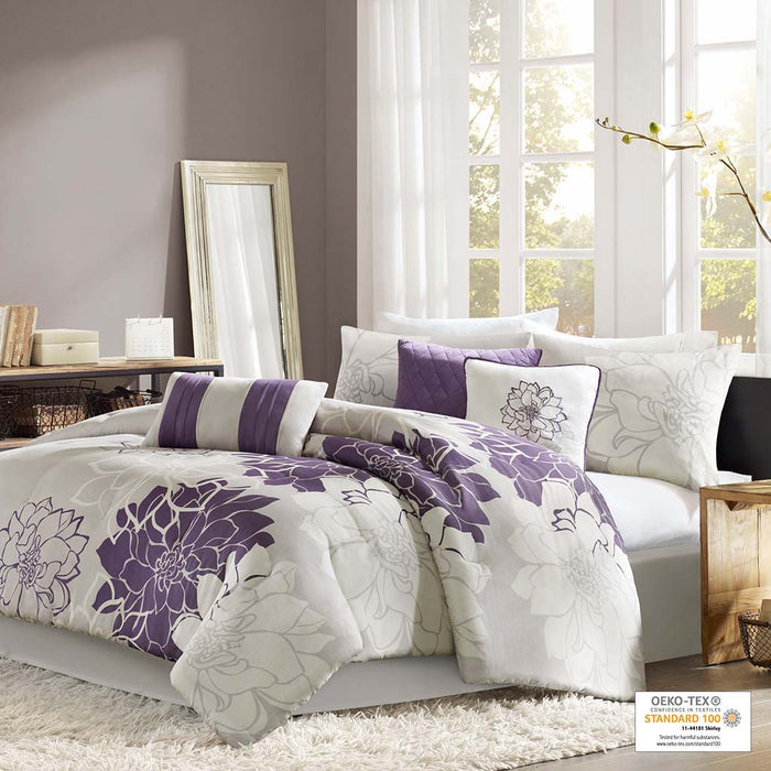 Lola - Twin Comforter Set - Purple