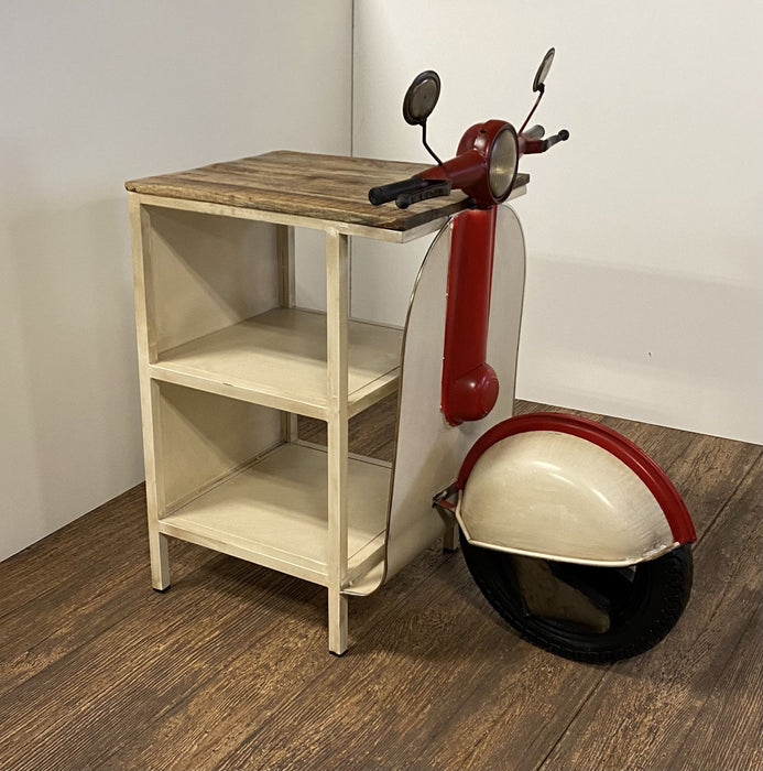 Scooter Cabinet - Rustic Red / Vanilla