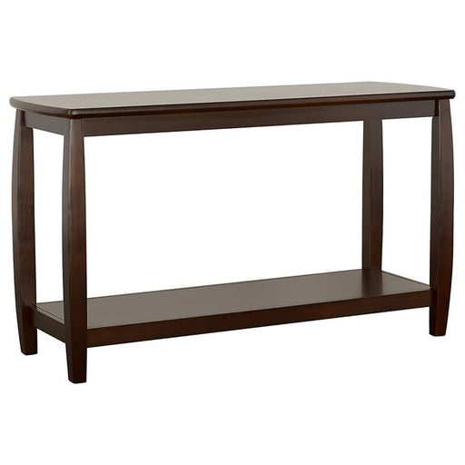 Dixon - Wood Entryway Console Table with Shelf - Espresso - Simple Home Plus