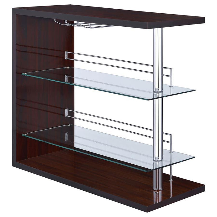 Prescott - Rectangular 2-Shelf Bar Unit - Simple Home Plus