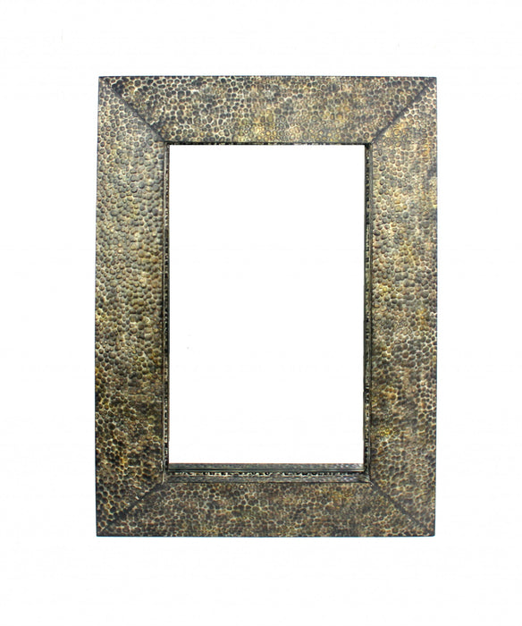 Rectangle Accent Metal Mirror - Bronze