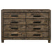 Woodmont - 8-Drawer Dresser - Rustic Golden Brown - Simple Home Plus