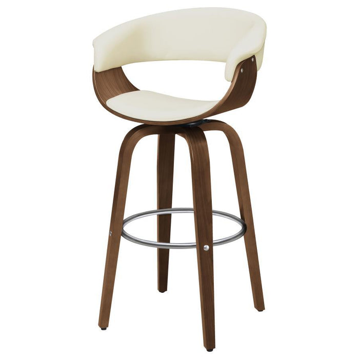 Zion - Upholstered Swivel Bar Stool - Simple Home Plus