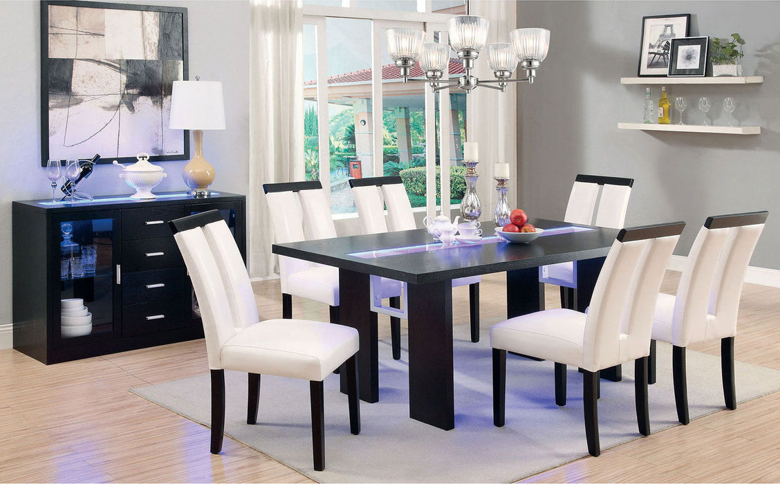 Luminar - Glass - Insert Dining Table - Black - Simple Home Plus