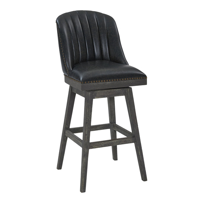 Swivel Bar Height Bar Chair - Onyx And Gray